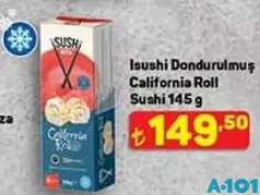 ISUSHİ DONDURULMUŞ CALİFORNİA ROLL SUSHİ 145 G fiyat ve kampanya bilgisi